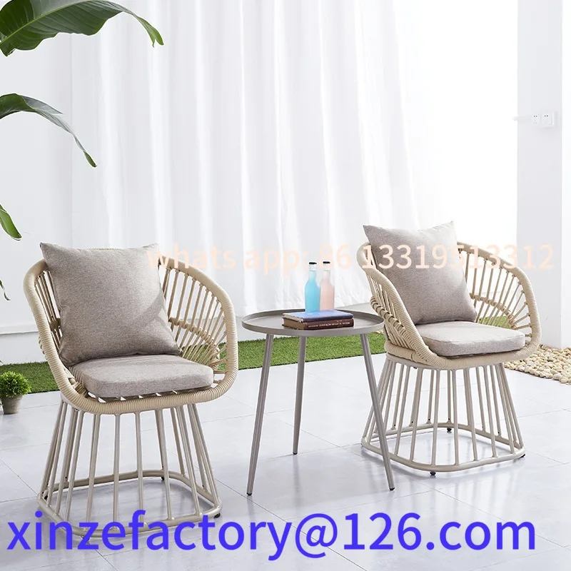 

Customizable outdoor courtyard leisure table and chair combination simple