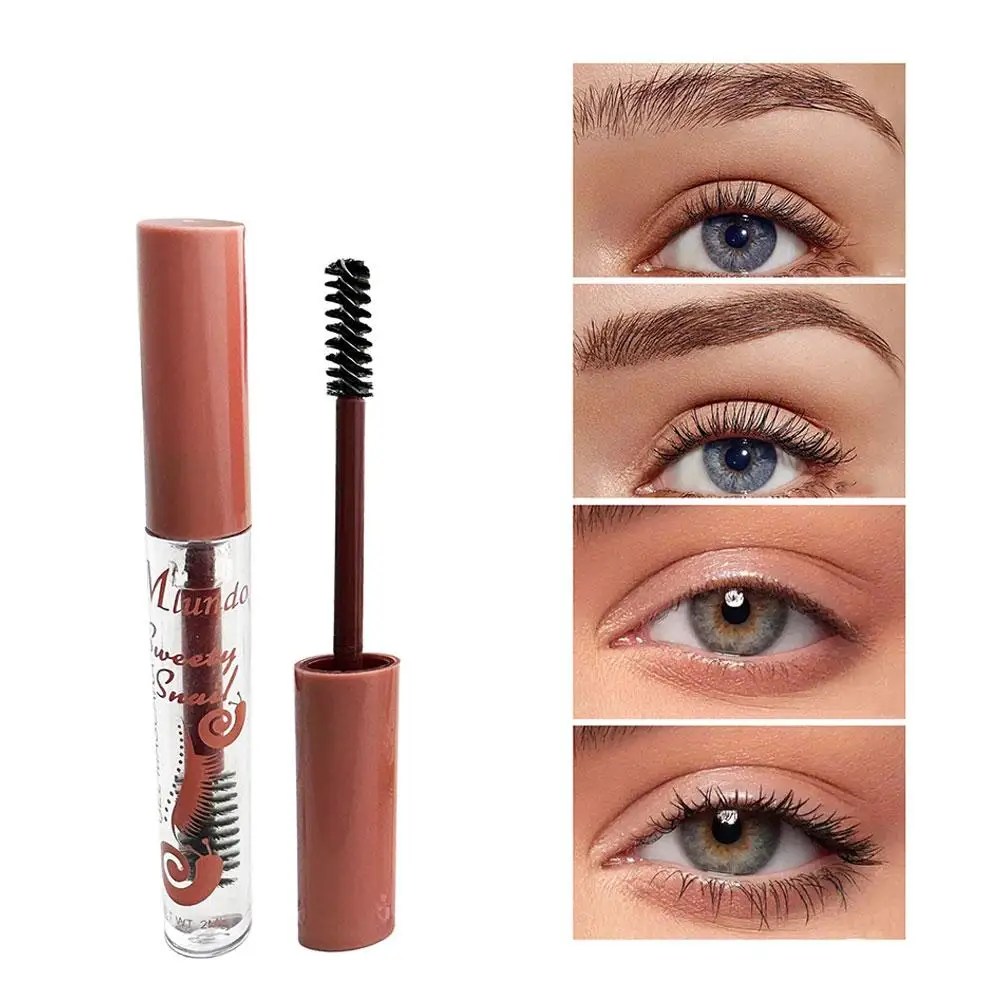 4 Color Waterproof Eyebrow Gel Tint Liquid Cosmetic Enhancers Brow Cream Long-lasting 3D Mascara Cream Makeup With Brush