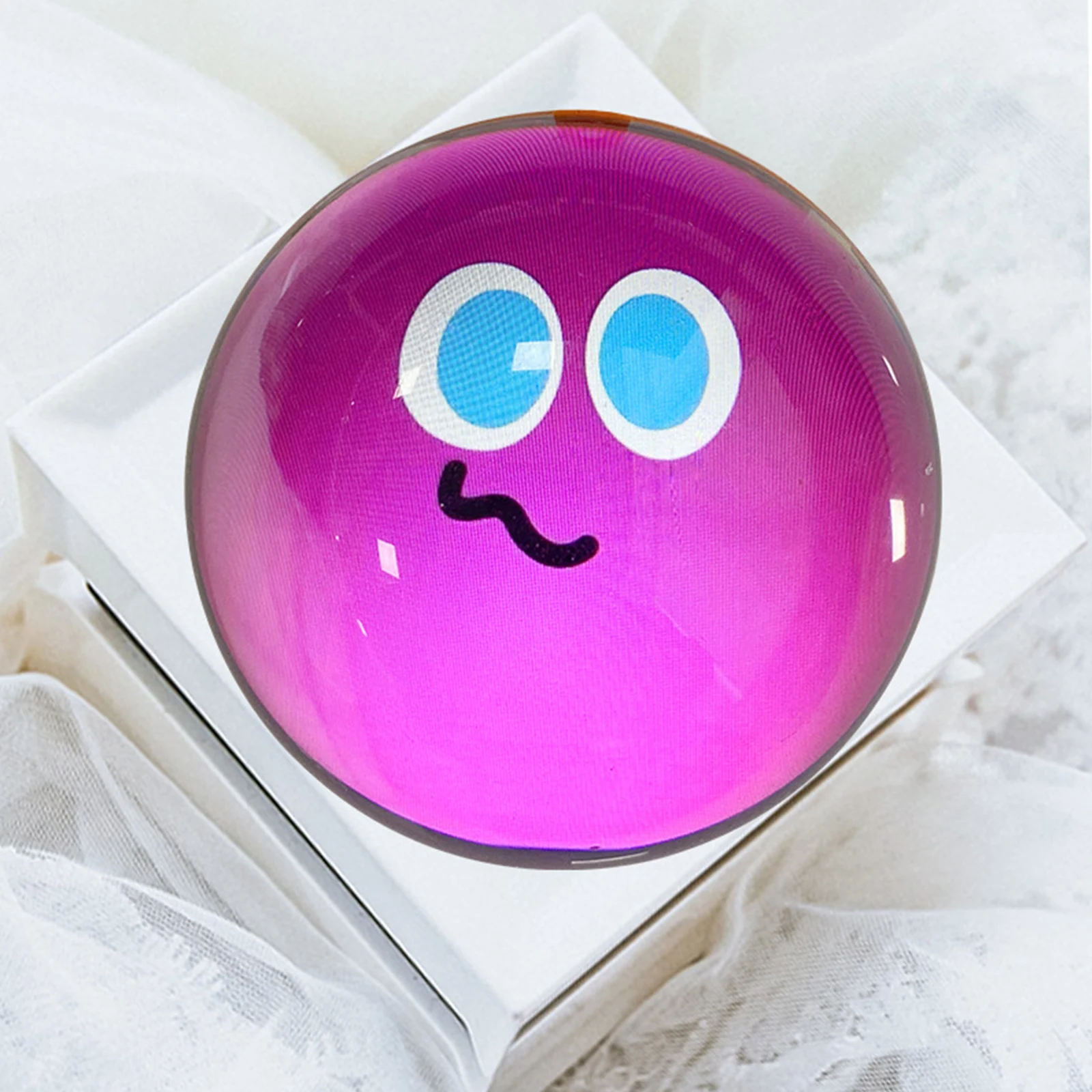 3D Video Crystal Ball Multicolor Base Upload Videos Photos Memory Sphere Lamp Gift for Birthday Wedding Xmas Valentine