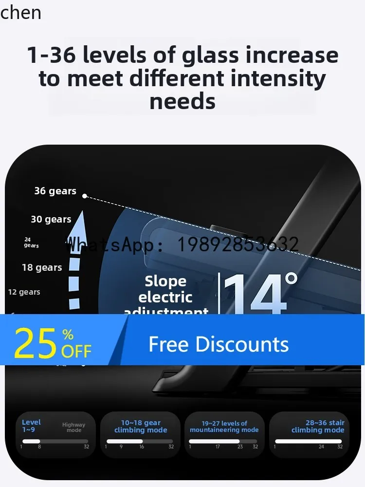 

treadmill home silent shock absorption walking hill climbing indoor gym weight loss