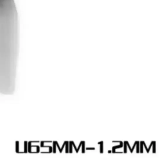 Hqprop Ultralight 65mm Propeller 2.56 Inch 2-blade Prop Grey Poly Carbonate-1/1.2/1.5mm Shaft For Fpv Racing Drone Toy Parts