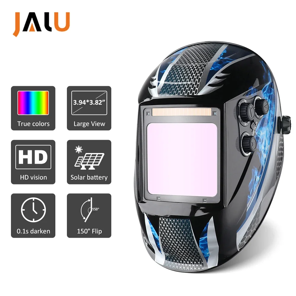 

Big View Filter Welding Helmet Mask Goggles 1112 Welder Cap Large Windows 1/30000s Auto Darkening Welding Helmet mascara soldar