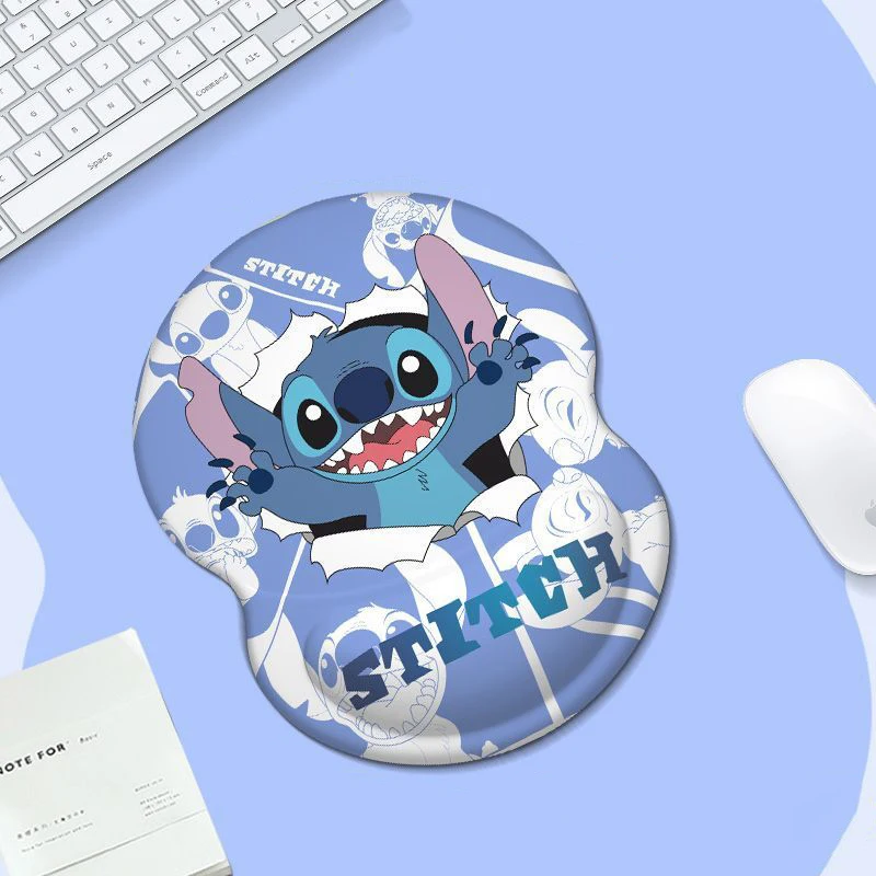 

Mouse Pad Stitch Lotso Wrist Rest Toy Story Cute Cartoon Figure Computer Desk Gamer Mats Hand Wristband 3D Carpet Office Deskmat