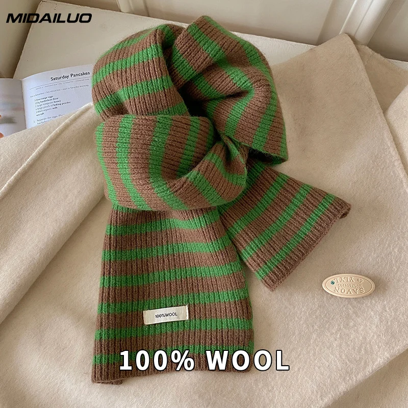 

Шарф из 100% чистой шерсти, женский зимний шарф, минималистичный корейский стиль, однотонная теплая мягкая шаль, роскошный брендовый глушитель, пашмина