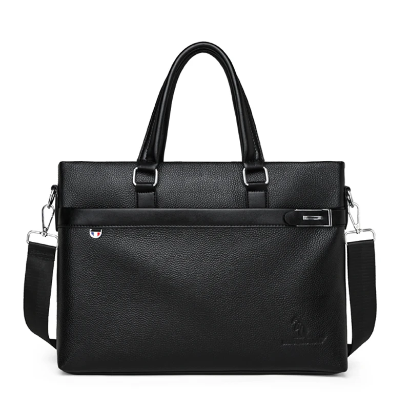 Aktentaschen aus echtem Leder für Herren, Rindsleder, Business 15,6 Laptoptasche, wasserdichte Umhängetasche, Bürohandtasche, Luxusmarkentasche