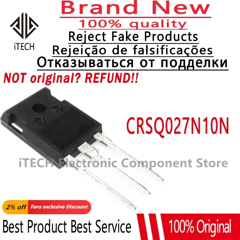 10-50-100PCS CRSQ027N10N TO-247 240A 100V Field Effect Transistor (MOSFET) 100% New Original