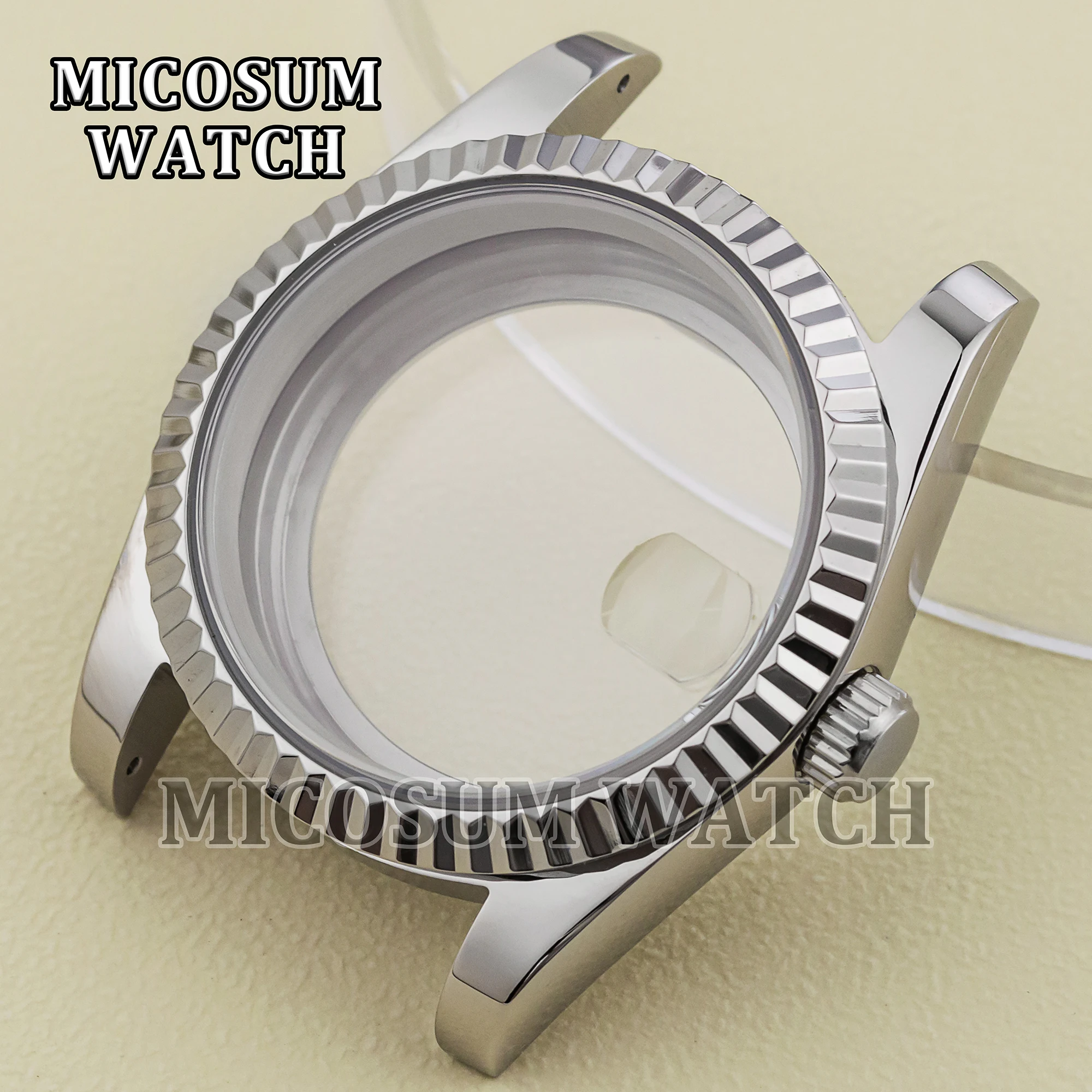 High Quality Tooth Bezel Sapphire Crystal Glass Water Resistanst Watch Case For Nh35 Nh36 NH34 Mechanical Automatic Movement