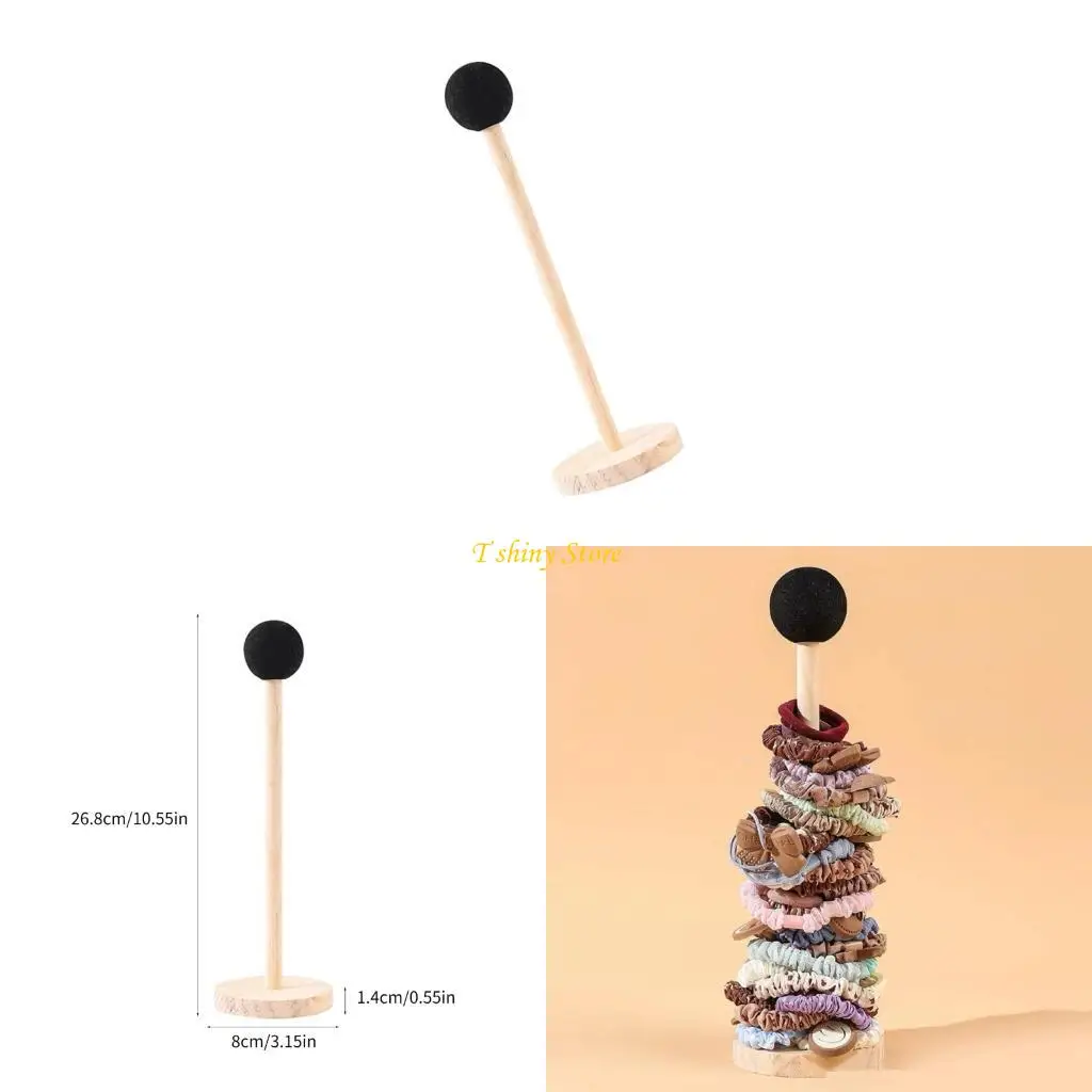 

N58F Large Capacity Hair Elastic Band Organizers Decorative Desk Storage Holder for Children Hair Clip and Scrunchies