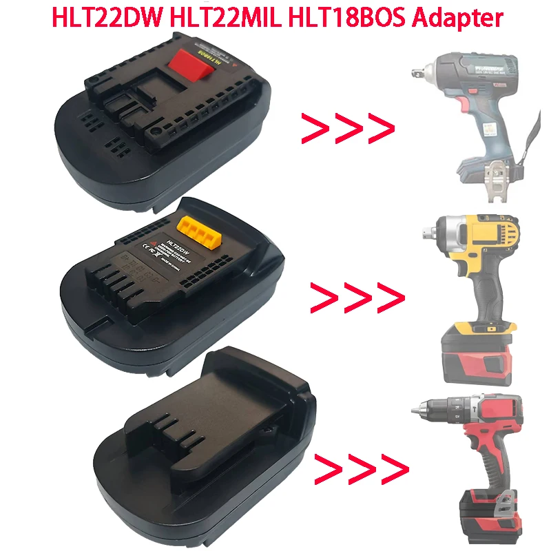 

For Hilti Lithium Batteries HLT22DW HLT22MIL HLT18BOS Adapter Compatible with For Dewalt/Milwaukee/Bosch 18/20V Cordless Tools