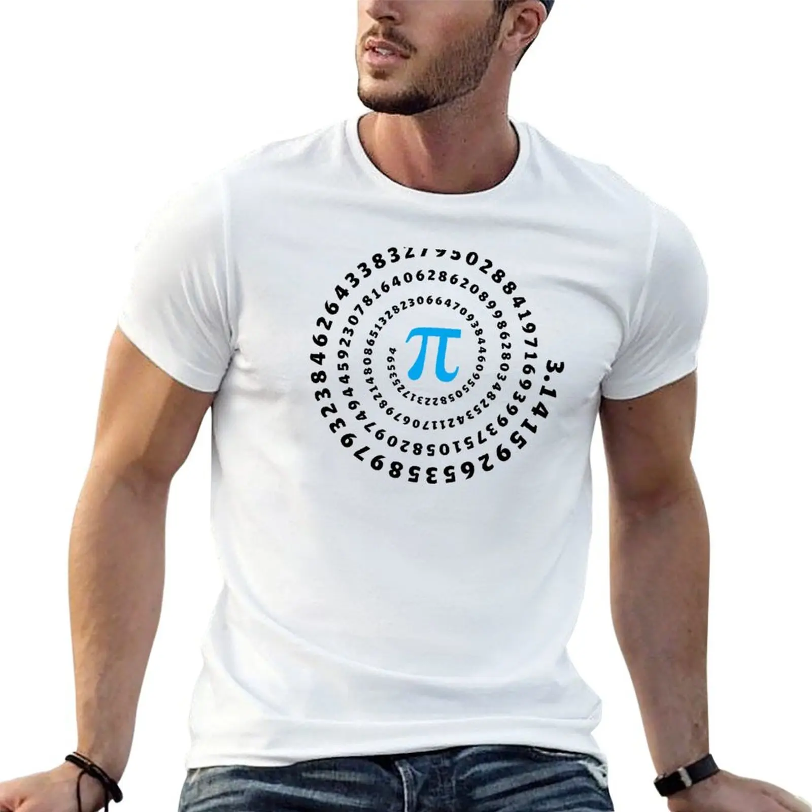 Pi, π, Spiral, Mathematics, Pi Day, Infinity, T-Shirt man t shirt graphic t shirt man cotton man t shirts graphic T-shirt