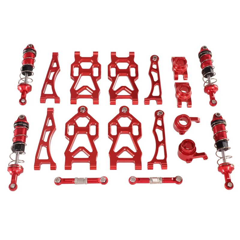 JRC SCY 1/16 RC سيارة معدنية ترقية عدة سبائك الألومنيوم أذرع تعليق ومفصل التوجيه مجموعة ل 16101 16102 لعبة التحكم عن بعد