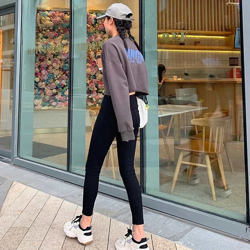 Slimming High Waist Magic Pants Women's Summer Thin Style 2026 New Elastic Ankle Length Base Layer Pants for Outerwear