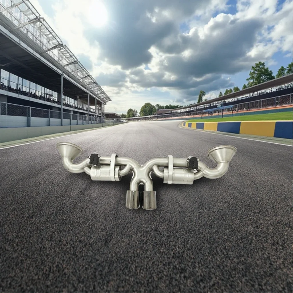 

High-Performance Catback Exhaust Valvetronic Downpipe Stainless Steel Muffler Tips for Porsche 911 992 GT3 RS Valved Pipe