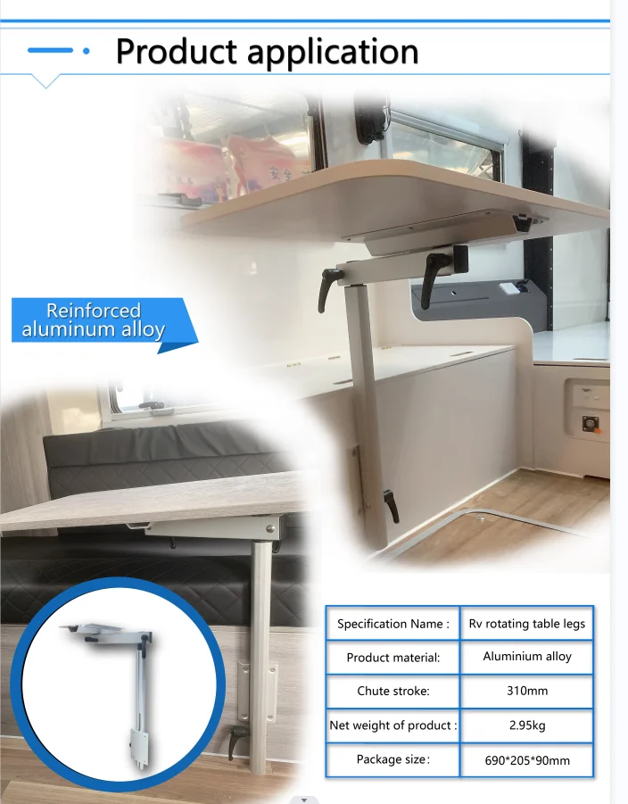 2023 The hot indoor RV table bar has swivel telescopic legs