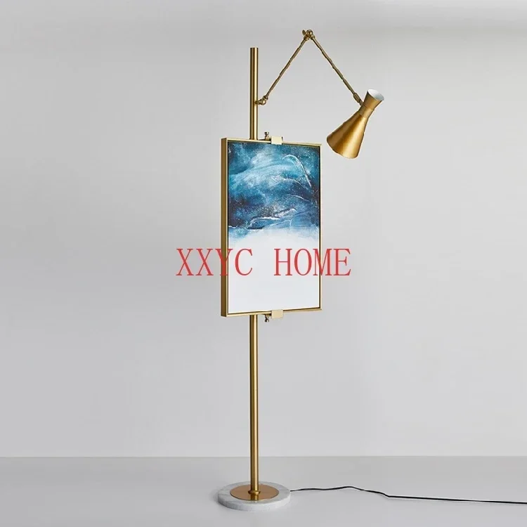 

Fashion Minimalist Designer Sample Room Studio Minimalist New Chinese Painting Board Floor Lamp