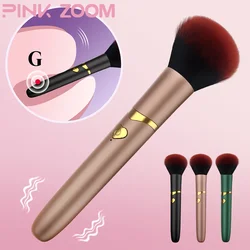 Bullet Vibrator Cosmetics Makeup Blending Brush with 10 Vibration Frequencies for Women G-Spot Clitoral Stimulator Dildo Sex Toy