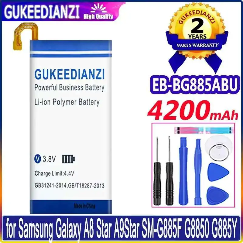 

Аккумулятор мобильного телефона EB-BG885ABU 4200 мАч для Samsung Galaxy A8 Star A9star SM-G885F G8850 G885Y