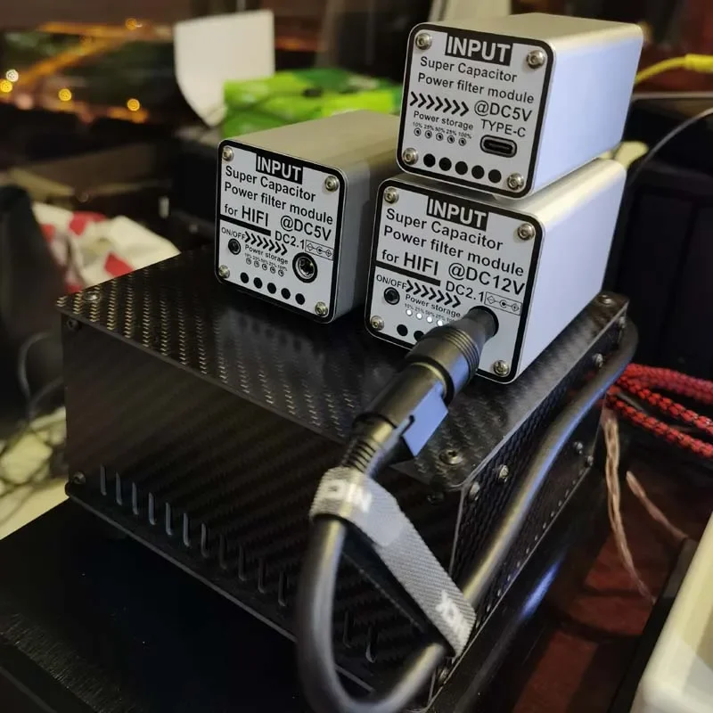 مرشح الطاقة لوسيا 12 فولت 5 فولت 9 فولت DC2.1 مخرج الإدخال قابل للتطبيق سوبر فاراد مكثف تصفية معدات الفيديو والصوت HiFi DAC Amp