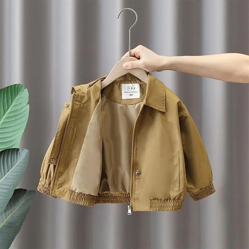 

Children's Spring and Autumn Jacket New Handsome Boys' Western Wind Coat Autumn Fashion Jacket Outerwear