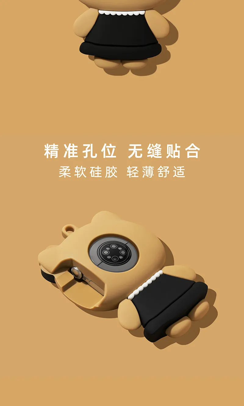 Für Apple Watch S11 S10 S9 S8 SE Ultra 40 42 44 45 46 49 MM Uhrengehäuse Schwarzes Elegantes Katzen-Geschenk Modisches Lanyard Silikon-Schutzgehäuse – Detail 3