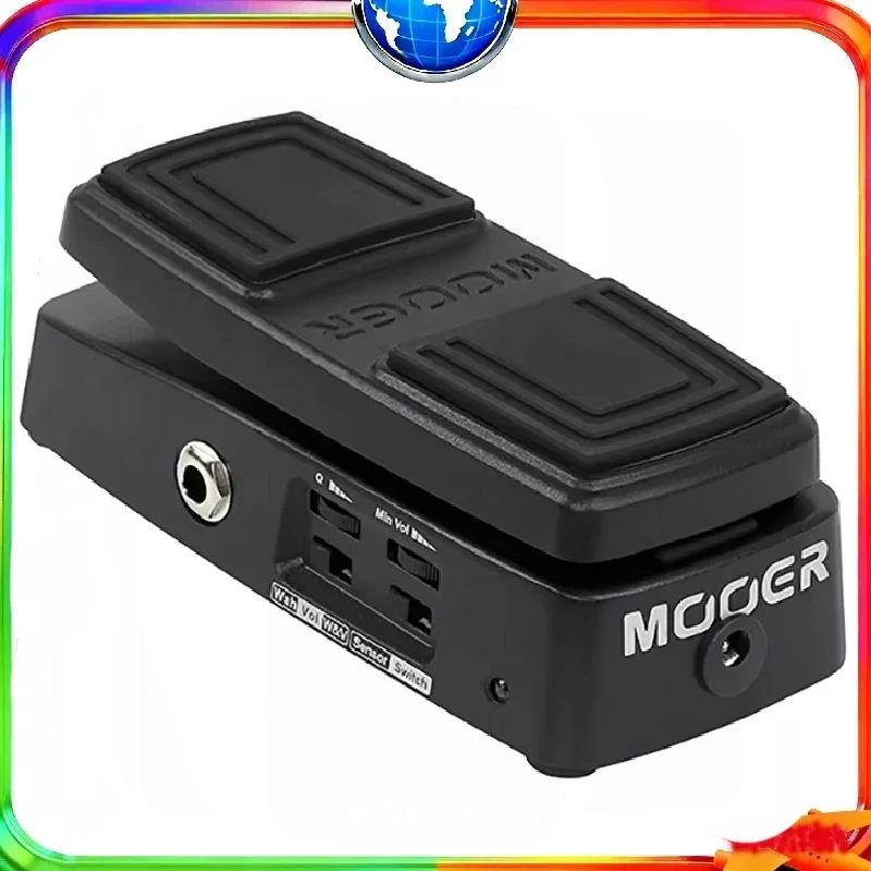 دواسة تأثير الجيتار من MOOER مع Wah ومستشعر ضغط الصوت، ملحق غلاف معدني للتبديل الالتفافي الحقيقي