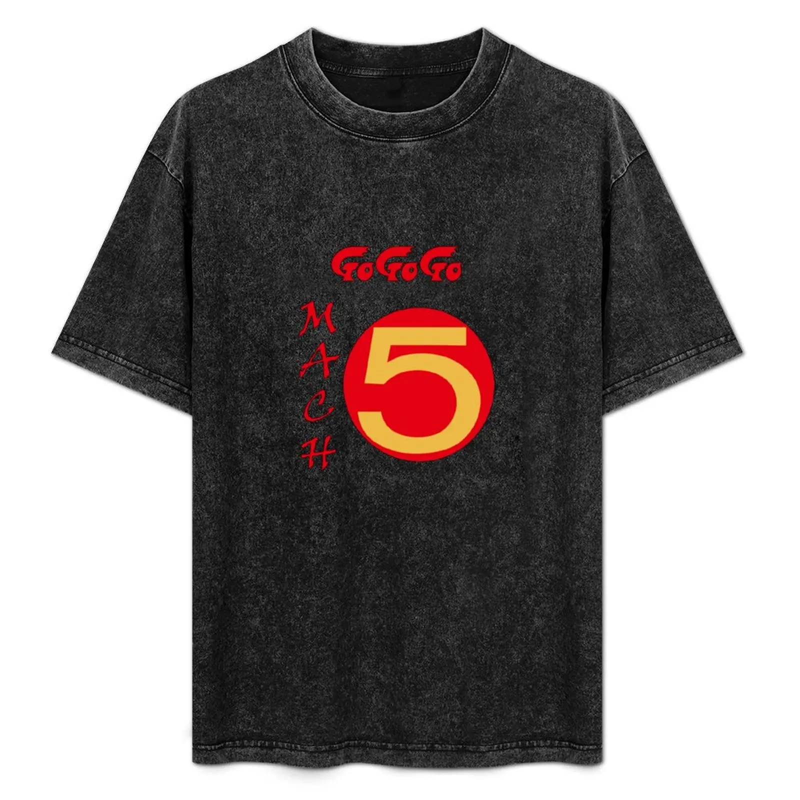Mach 5 GoGoGo Speed Racer! Camiseta Clássica com Estampa Gráfica de Manga Curta