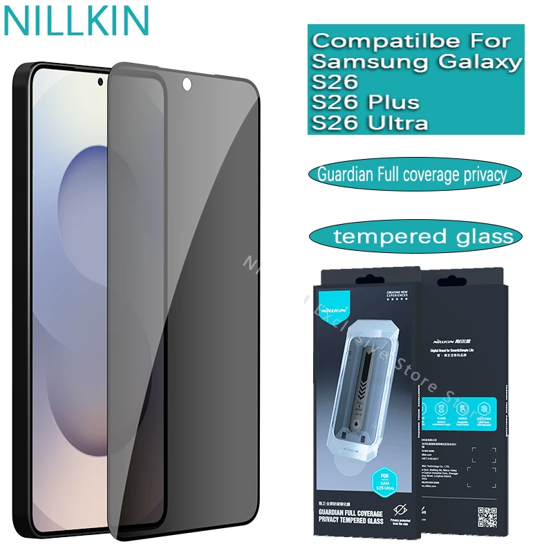 

Nillkin For Samsung Galaxy S26 Plus/S26 Guardian Full coverage privacy anti-peep tempered glass Protective film sticking tool