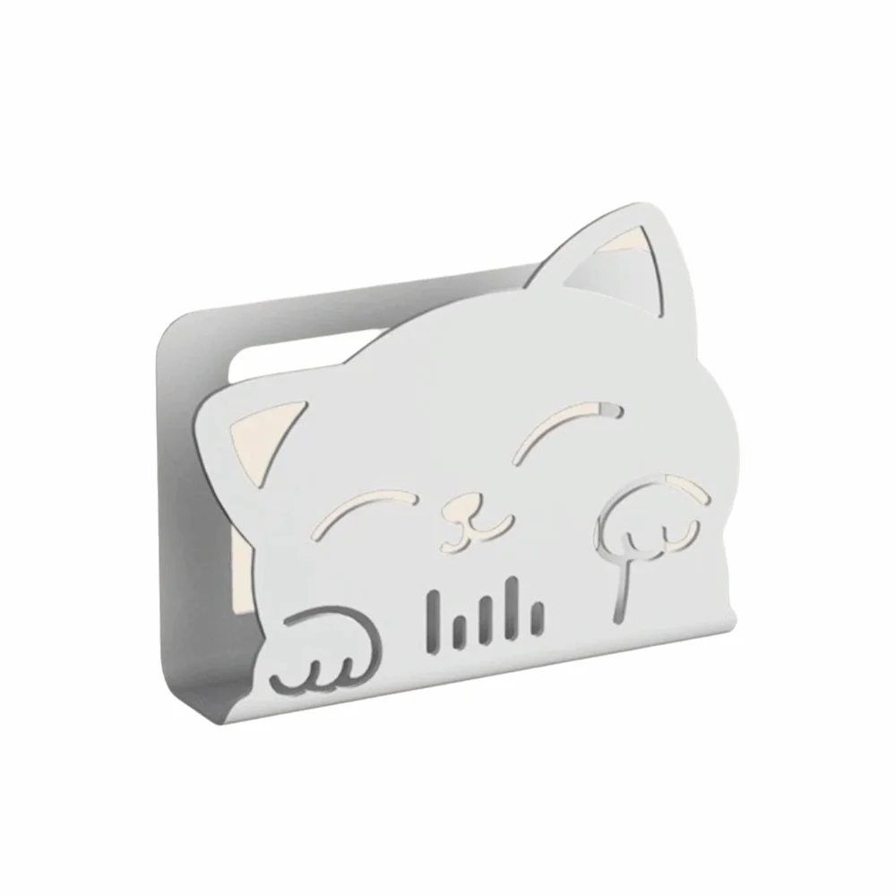 Decoration Plastic Router Stand Cat-Themed Wall-mounted WiFi Storage Box Set-Top Box Home