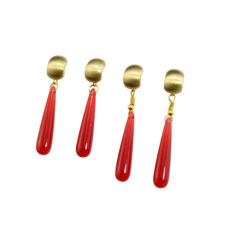 

Elven Ear Clip-On Earrings Waterdrop Ear Studs Fairy Ears Cosplay Accessories Anime Derivative Toy Figures Collectible Items