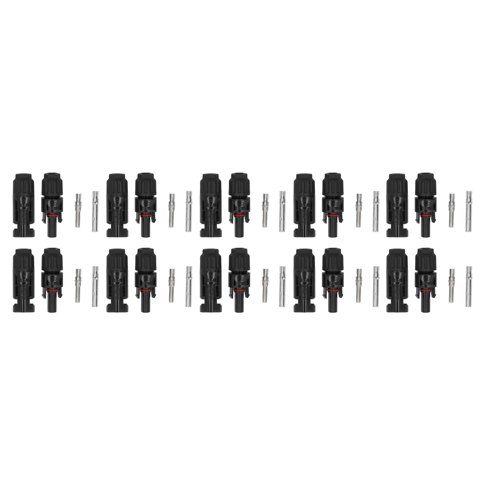 10 Pairs Solar Panel Connector Photovoltaic Male Female Cable IP67 Waterproof DC1000V 30A