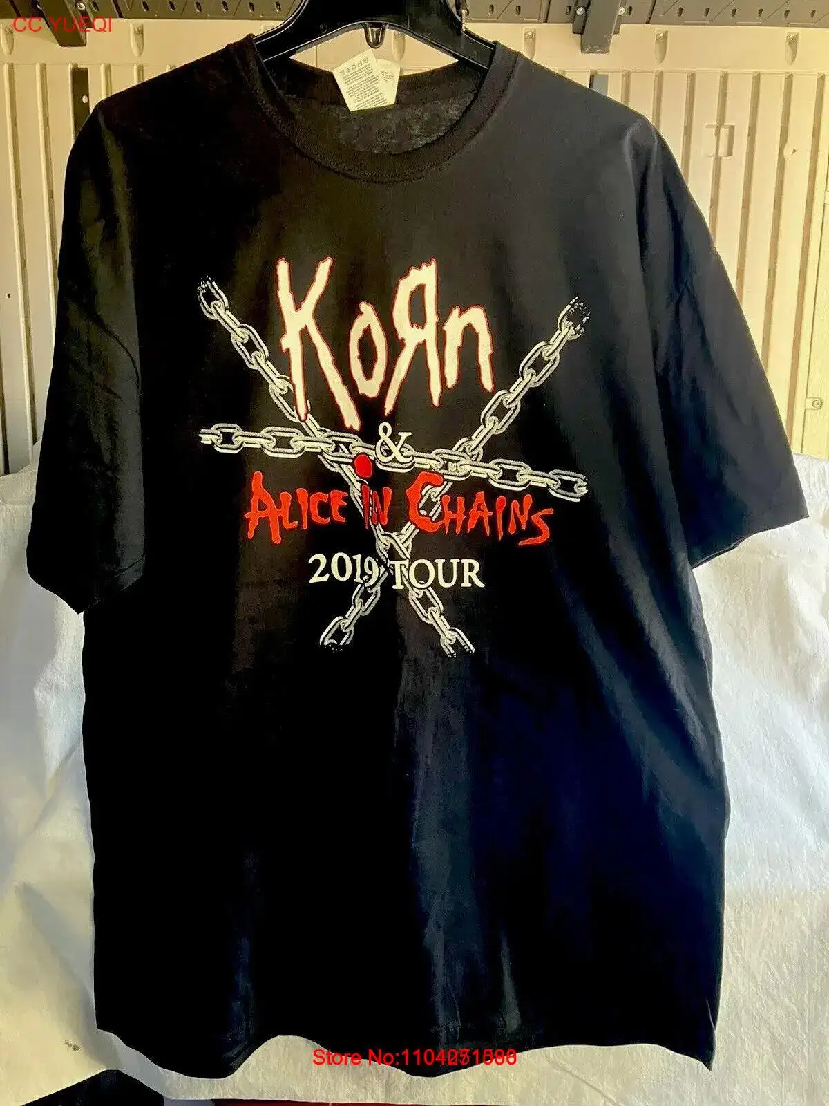 Korn Alice In Chains 2019 Tour T Shirt Double Sided NWOT - Ships Free