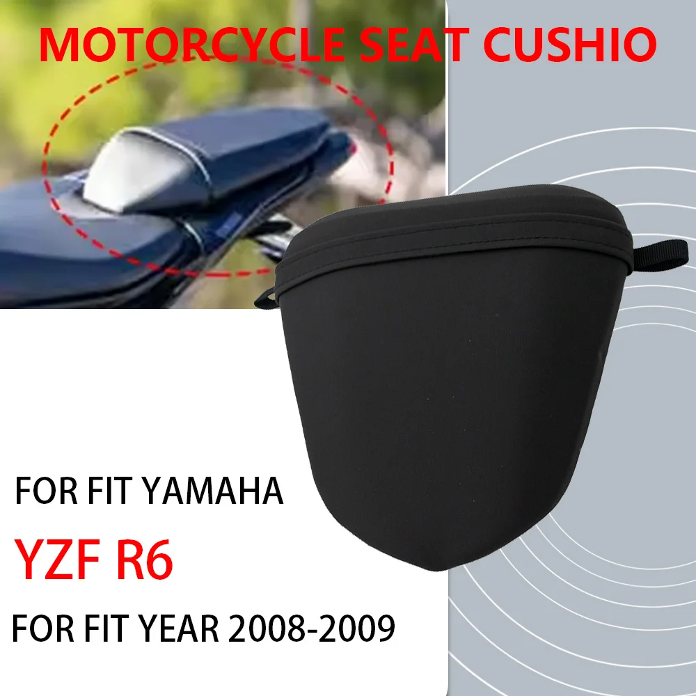 

Fit For Yamaha YZF 600 YZF-R6 YZF R6 2008 2009 Motorcycle Black Rear Passenger Seat Pillion Cushion Accessories R6