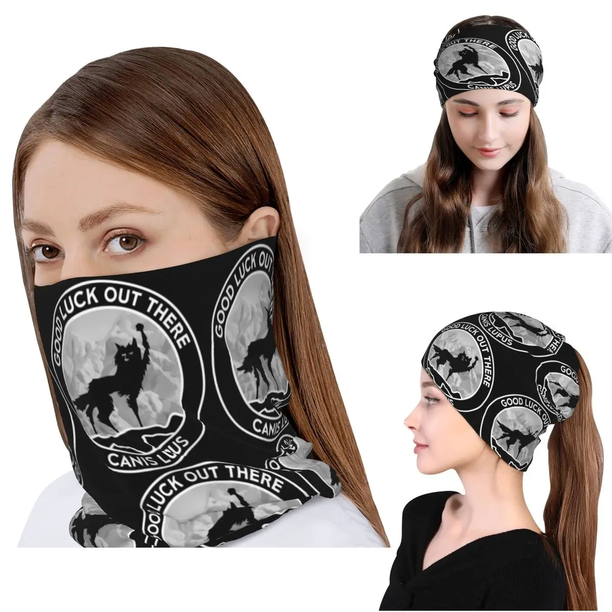

Фантастический Мистер Фокс - Волк - Canis Lupus - Многофункциональная бандана-маска-шарф-воротник для шеи, теплый велосипедный шарф, шапка-бини, унисекс, для взрослых, зимний