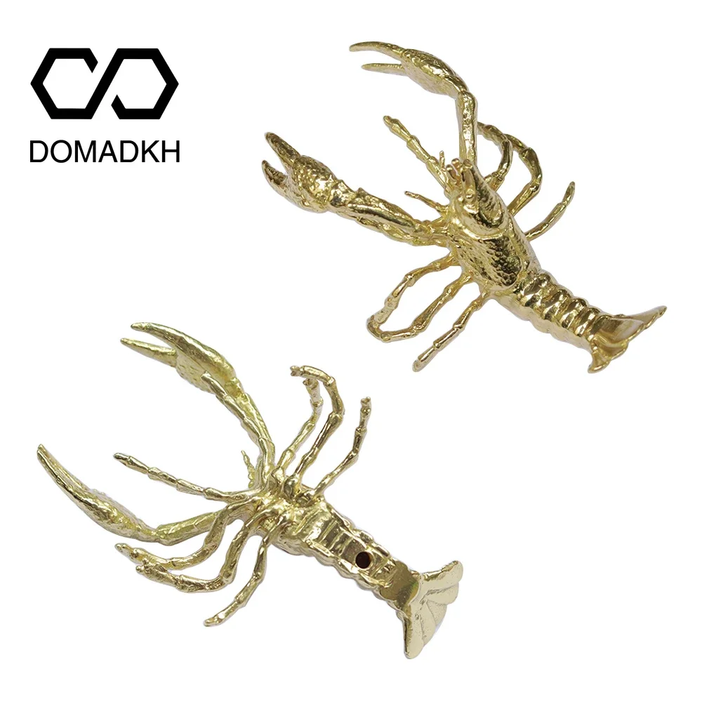 

Brass Lobster Cabinet Door Knobs Ocean Theme Drawer Pulls Home Decor Dresser Knobs Nautical Furniture Pulls Kitchen Fine Handles