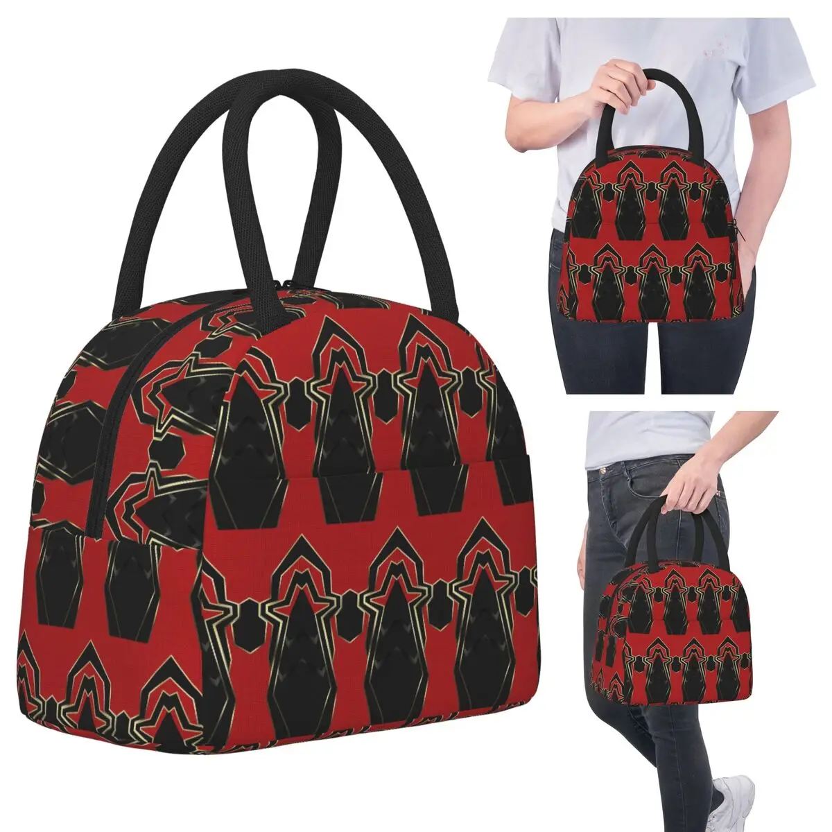 

Изолированная сумка для обеда с железным пауком для женщин, офисный холодильник, термосумка для еды, герметичная сумка для обеда, контейнер