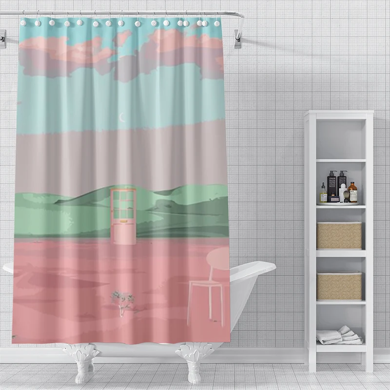 Home shower curtains for bathroom waterproof fabric bathroom Curtains Anime animal style modern shower curtain 180x200 90x180