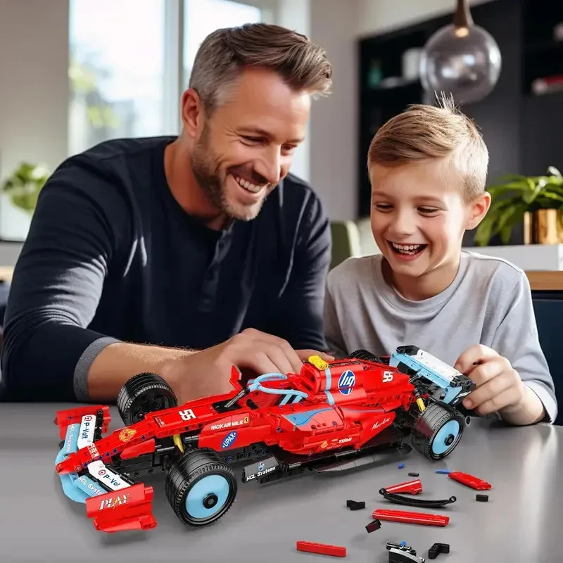 

MOULD KING Technical Championship Car The SF-24 Racing Car Building Blocks Model Set Collection Car Toy for Adults