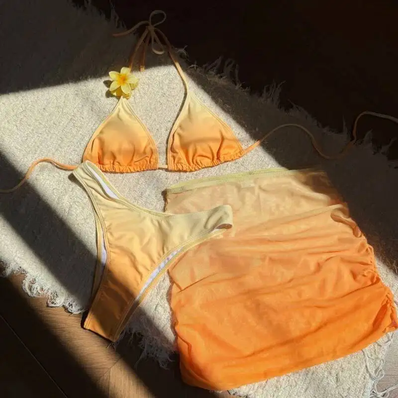 

Summer Sexy Bikinis Female Swimsuits Women Three-Piece Swimwear Beach Swim Wear Bathing Suits Brazilian Bikini Set Pool Bather