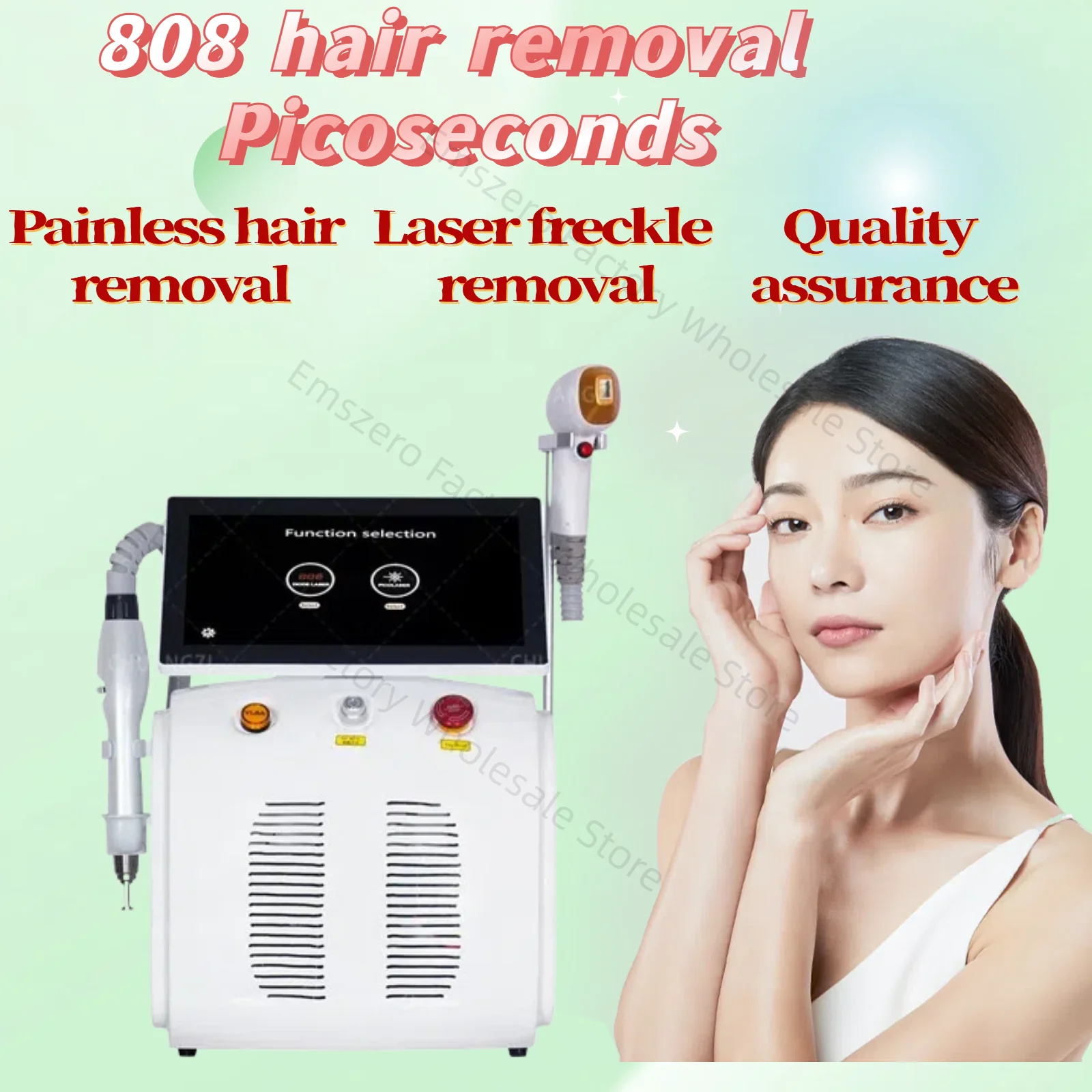 

2025 Portable 2 In 1 808 Diode Laser Permanent Painless Hair Remove Switched And Picosecond Laser Tattoo Removal Machine