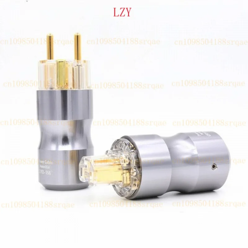 for Krell Pair 24k Gold plated EU for schuko Power Plug  IEC C13 C15 Female Connector