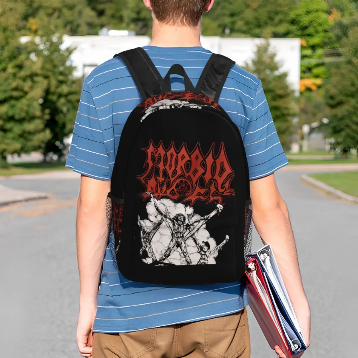 Morbid Angel Thy Kingdom Come Backpack Student BookBag Men Women School Bag Computer Shoulder Bags