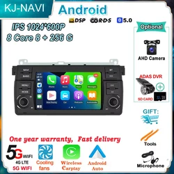 Wireless Carplay Android OS Auto Car Radio for BMW E46 M3 318/320/325/330/335 Multimedia GPS Video Player 5.0 BT Stereo Screen