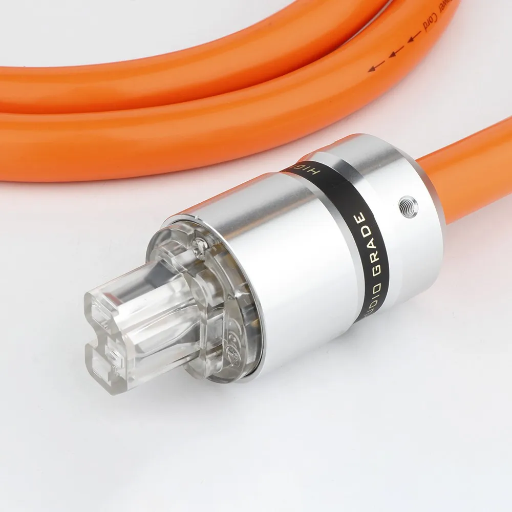 Preffair OFC Tembaga Murni Kabel Daya Standar Eropa Konektor Steker Pelapis Rhodium Aloi Aluminium Kabel Daya Schuko UE HIFI