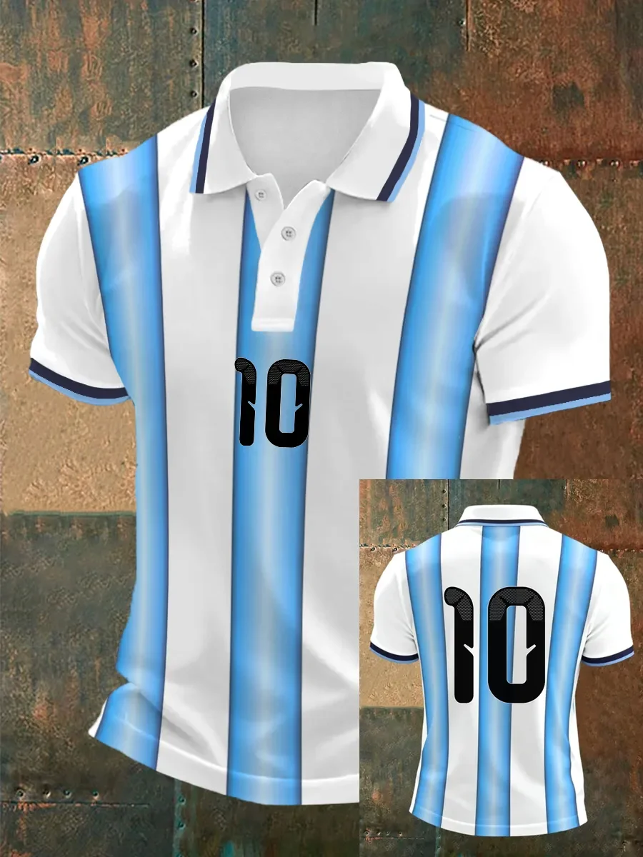 2026 Edition Argentine Fan Football Polo Shirt - 3D Print - Comfortable and Breathable - Suitable for Both Men and Women