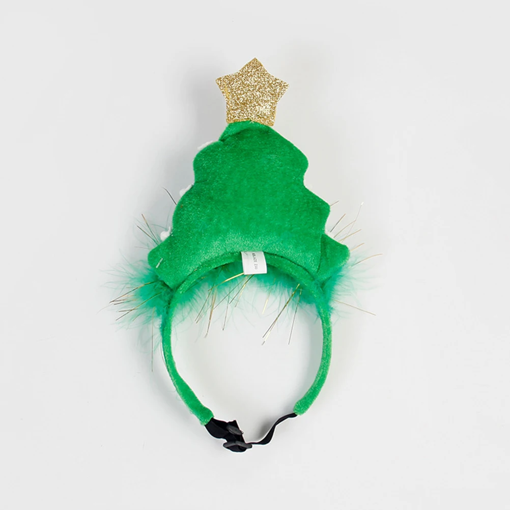 

Reusable Christmas Pet Headband Lightweight Flexible Xmas Tree Hairband Festival Party Pet Costume Cosplay Headband