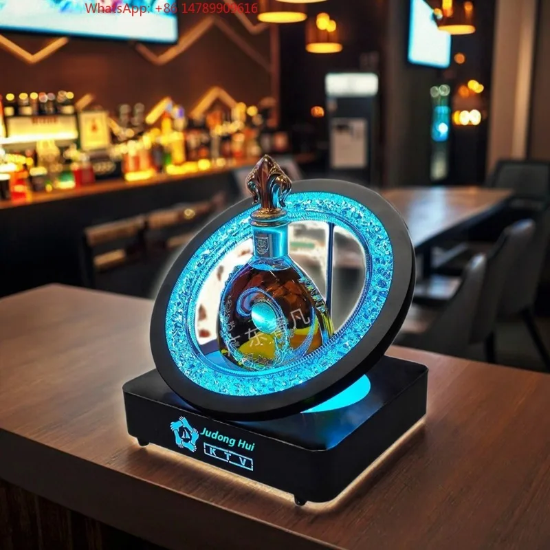 Premium Custom LED Liquor Display StandLED Luminescent Wine Display Stand Rack For Nightclubs, KTVs, Bars (Atmosphere Prop