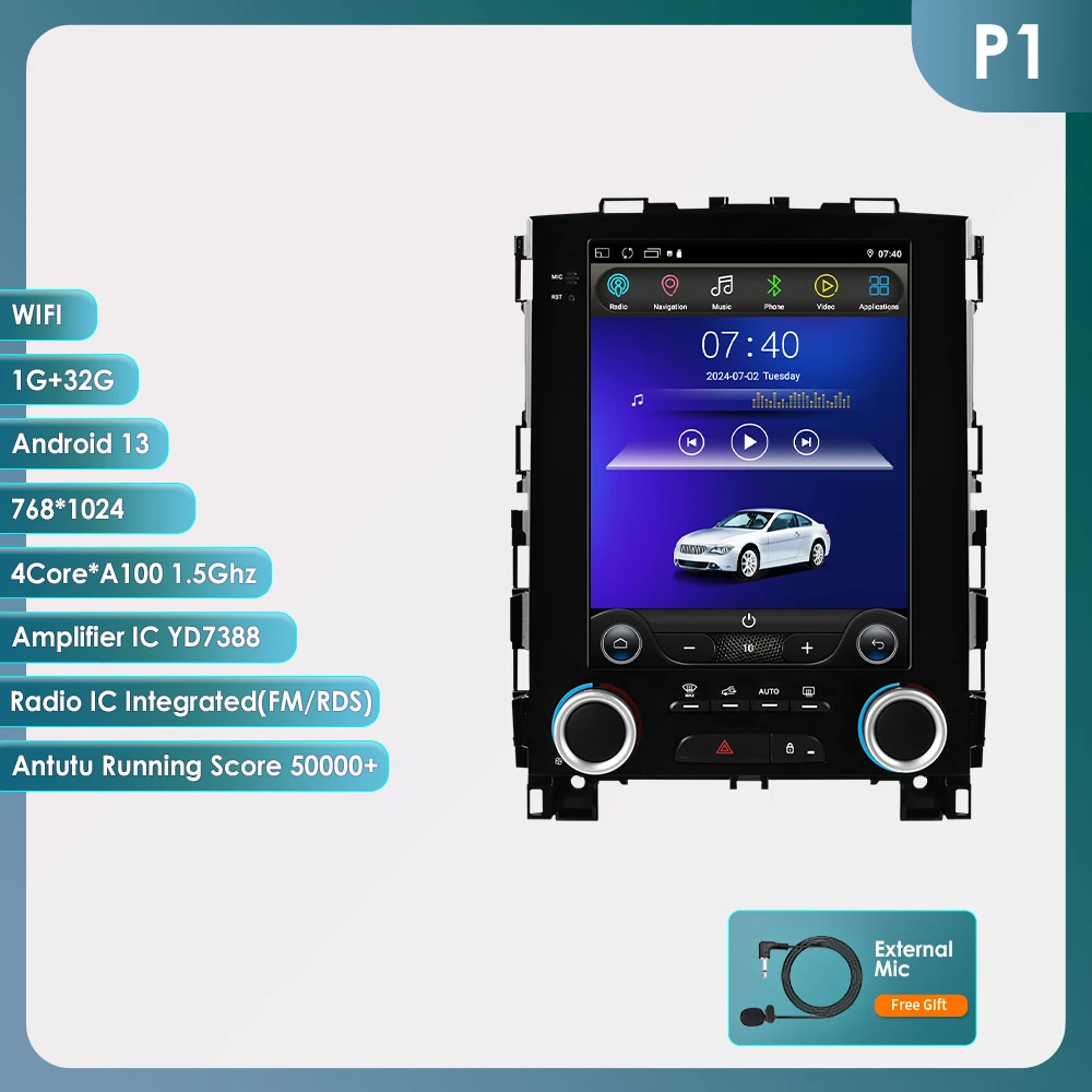 Hizpo 9.7 inch autoradio in Tesla-stijl voor Renault Megane 4, Renault Koleos, Samsung SM6, Talisman 2017-2019, Android Auto, 4G draadloos Carplay, DSP multimediaspeler, 2DIN stereo autoradio,