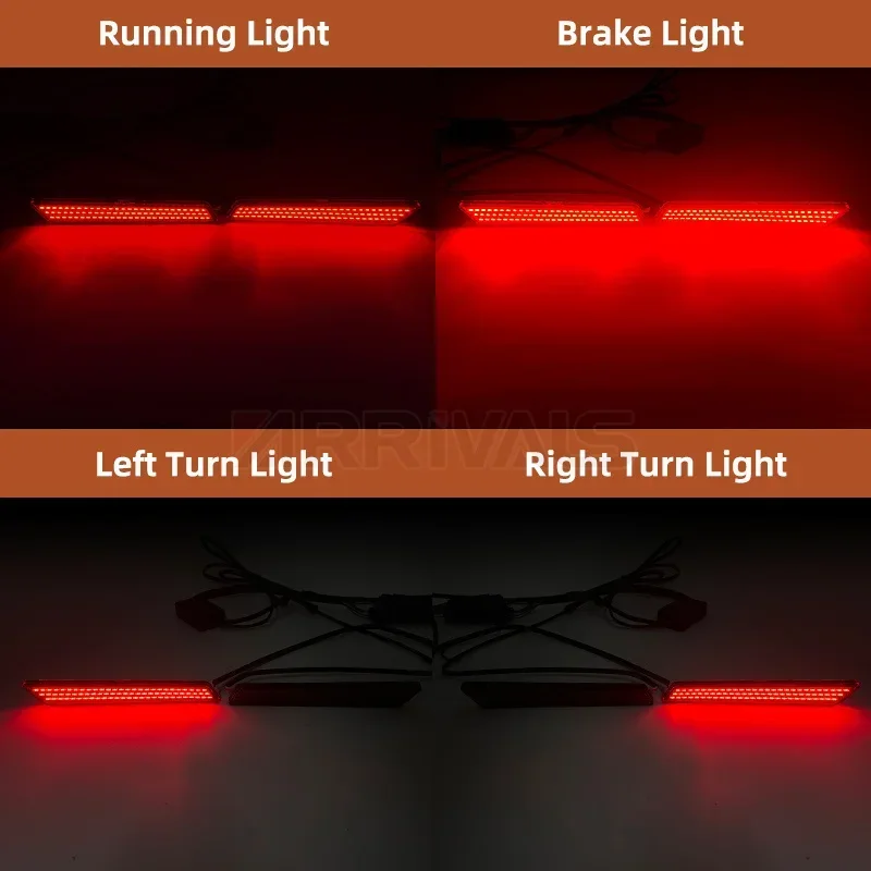 Motorcycle LED Saddlebag Latch Light Smoke Red Lens For Harley Touring Electra Glide Road Glide CVO Limited 2014-2022