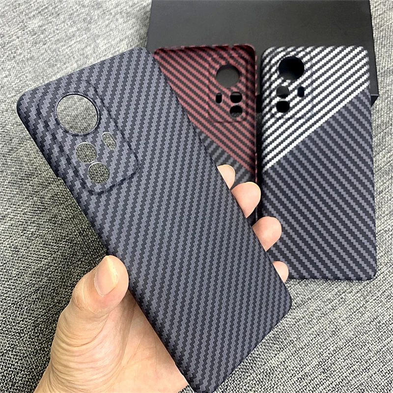 For Xiaomi Mi 12T 12 Pro Case Hard carbon fibre Slim Protective Back Cover For Xiaomi Mi 12S Pro 12S Ultra 12X Full Cover Shell