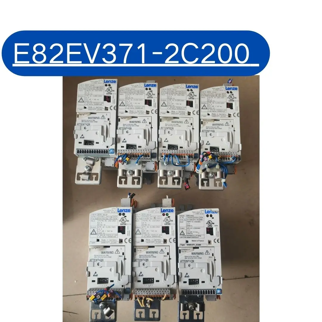 second-hand E82EV371-2C200 inverter 0.37KW 220V tested ok